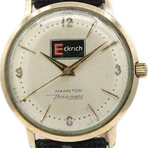 Vintage 33mm Hamilton Thin-O-Matic Men's Automatic Wristwatch USA Gold Filled